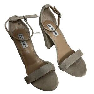STEVE MADDEN Women's Size 8M Grey CARRSON Suede Sandals